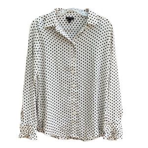 Who What Wear Polka Dot Blouse